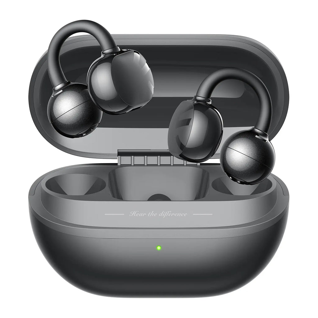 Soundpeats POP Clip Open-Ear Wireless Earbuds, Bluetooth 5.4, Single Mic ENC Noise Cancelling, Game Mode, Fast Charging, IPX5 Waterproof, 30H Playtime for Sports & Daily Use