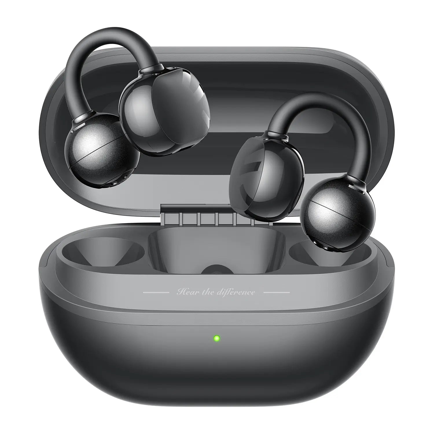 Soundpeats POP Clip Open-Ear Wireless Earbuds, Bluetooth 5.4, Single Mic ENC Noise Cancelling, Game Mode, Fast Charging, IPX5 Waterproof, 30H Playtime for Sports & Daily Use