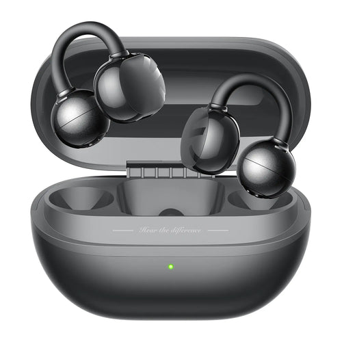 Soundpeats POP Clip Open-Ear Wireless Earbuds, Bluetooth 5.4, Single Mic ENC Noise Cancelling, Game Mode, Fast Charging, IPX5 Waterproof, 30H Playtime for Sports & Daily Use
